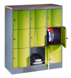 C+P armoire multicases Resisto, 9 compartiments