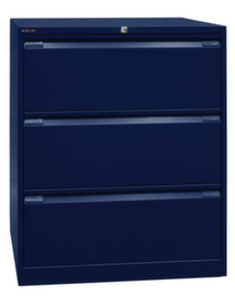 Bisley Armoire pour dossiers suspendus, 3 extensions, bleu Oxford/bleu Oxford