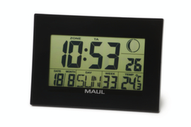 MAUL Radio numérique murale / horloge de table MAULflow, Affichage LC, hauteur x largeur 160 x 230 mm