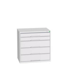 bott Armoire à tiroirs verso, 5 tiroir(s), RAL7035 gris clair/RAL7035 gris clair