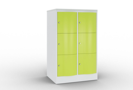 C+P armoire multicases Resisto, 6 compartiments