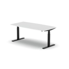 Nowy Styl Table de conférence hauteur réglable électriquement eModel 3.0, largeur x profondeur 1800 x 800 mm, panneau BI White