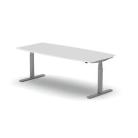 Nowy Styl Table de conférence hauteur réglable électriquement eModel 2.0, largeur x profondeur 2000 x 800 mm, panneau BI White