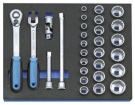 2005 CT2-F 19 Assortiment de douilles 1/2" dans le module Check-Tool