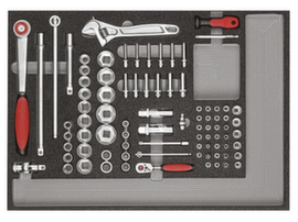 R21010004 Jeu d'outils 3x modules CT 129 pièces