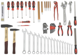 R21650059 Jeu d'outils ALLROUND dans un coffret à outils 59 pièces