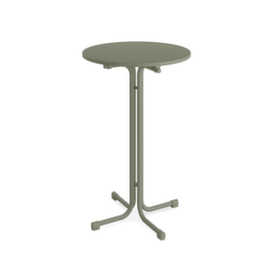 VEBA table haute pliable Essentials Berlin, Ø 800 mm, panneau vert