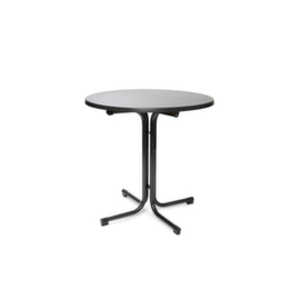 VEBA Table de bistro Essentials Berlin, Ø 800 mm, panneau anthracite