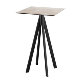 VEBA Table haute Essentials Infinity, largeur x profondeur 700 x 700 mm, panneau Moonstone