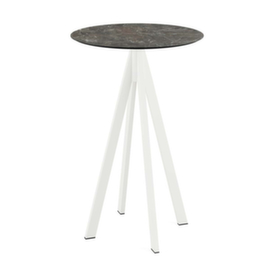 VEBA Table haute Essentials Infinity, Ø 700 mm, panneau Galaxy Marble