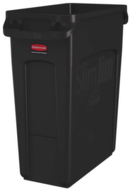 Rubbermaid Collecteur de recyclage Slim Jim® avec conduits d'air, 60 l, marron