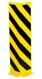 UDOBÄR Butée de protection en jaune/noir, hauteur x longueur 800 x 160 mm