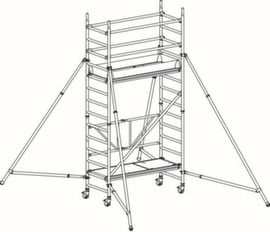 Hymer Échafaudage roulant pliable 8177