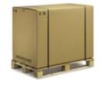 Caisse carton pliante pour palettes  S