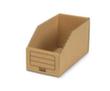 bac compartimentable en carton, profondeur 223 mm, marron