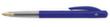 BIC® Stylo à bille M10 Clic Fine, couleur de police bleu, tige bleu/transparent