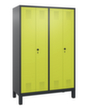 C+P Armoire vestiaire Evolo avec 4 compartiments dont 2 verrouillables ensemble, largeur de compartiment 300 mm