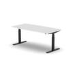 Nowy Styl Table de conférence hauteur réglable électriquement eModel 2.0, largeur x profondeur 1800 x 800 mm, panneau BI White