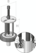 GEDORE 1.92/2 Extracteur de roulement à billes PLUS  S