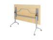 Table pliante roulante, hauteur x largeur x profondeur 750 x 1600 x 800 mm, panneau érable  S