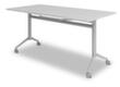 Table pliante roulante, hauteur x largeur x profondeur 750 x 1600 x 800 mm, panneau gris  S