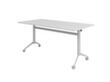 Table pliante roulante, hauteur x largeur x profondeur 750 x 1600 x 800 mm, panneau gris