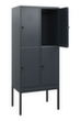 C+P Armoire vestiaire à deux niveaux Classic Plus, largeur de compartiment 400 mm  S