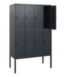 C+P Armoire vestiaire à deux niveaux Classic Plus, largeur de compartiment 300 mm  S