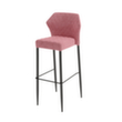 VEBA Tabouret de bar Essentials Louis, assise rose