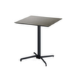 VEBA Table de bistro Essentials X Cross, largeur x profondeur 700 x 700 mm, panneau Midnight Marble