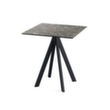 VEBA Table de bistro Essentials Infinity, largeur x profondeur 700 x 700 mm, panneau Galaxy Marble