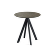 VEBA Table de bistro Essentials Infinity, Ø 700 mm, panneau Midnight Marble