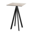 VEBA Table haute Essentials Infinity, largeur x profondeur 700 x 700 mm, panneau Moonstone