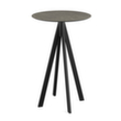 VEBA Table haute Essentials Infinity, Ø 700 mm, panneau Midnight Marble