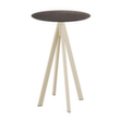 VEBA Table haute Essentials Infinity, Ø 700 mm, panneau bois délavé