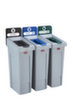 Rubbermaid Tableau d'information Slim Jim® pour station de recyclage  S