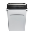 Rubbermaid Couvercle oscillant Slim Jim® pour collecteur de recyclage, noir  S