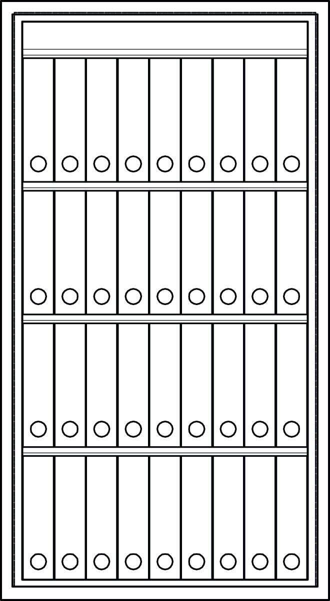 Format Tresorbau Armoire triple protection  ZOOM