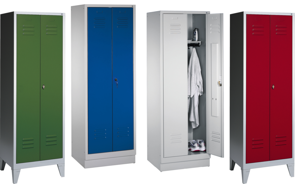 C+P Armoire vestiaire Classic avec 2 compartiments verrouillables ensemble  ZOOM