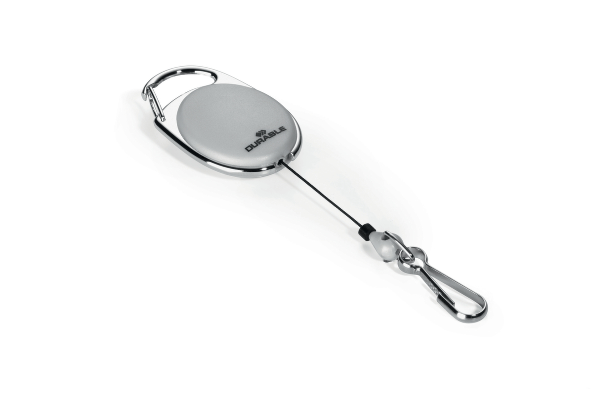 Durable enrouleur pour porte-badge, gris