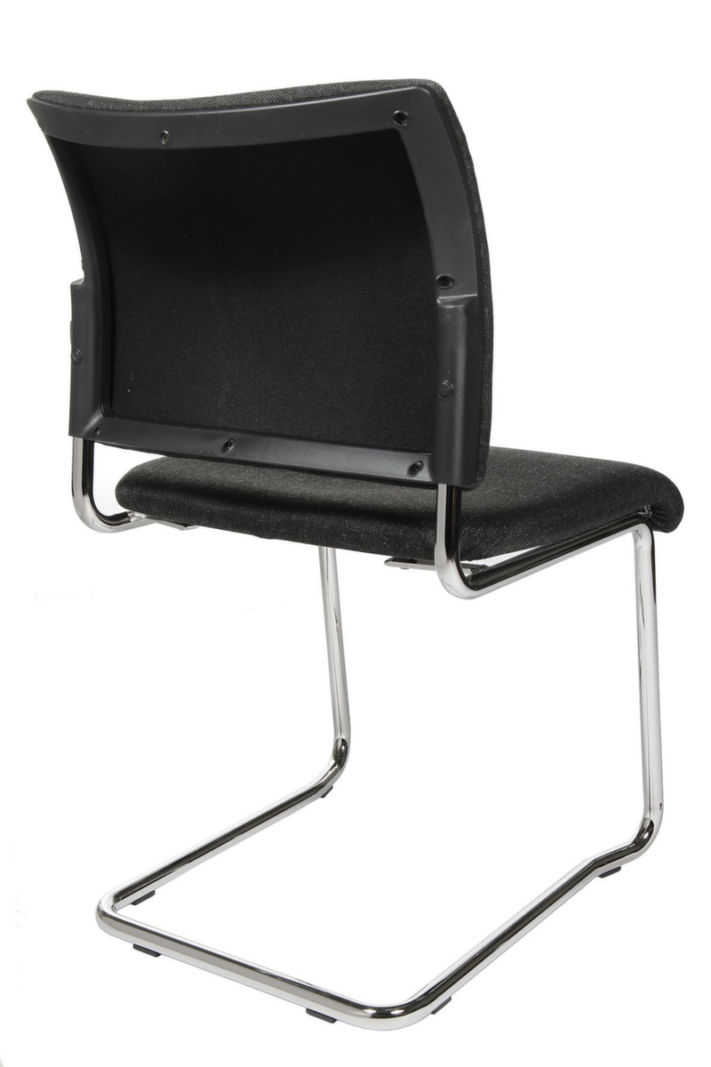 Topstar Fauteuil luge pour visiteurs capitonné Visit 20, assise tissu (100 % polypropylène), anthracite  ZOOM