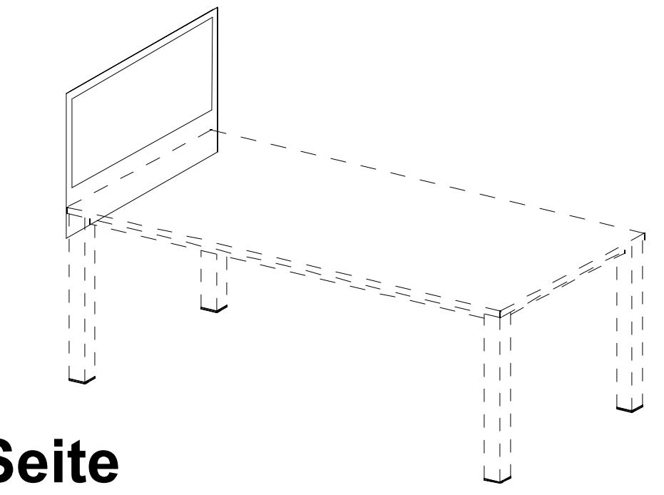 Nowy Styl Panneau d'attachement E10 pour table de bureau, largeur 600 mm  ZOOM