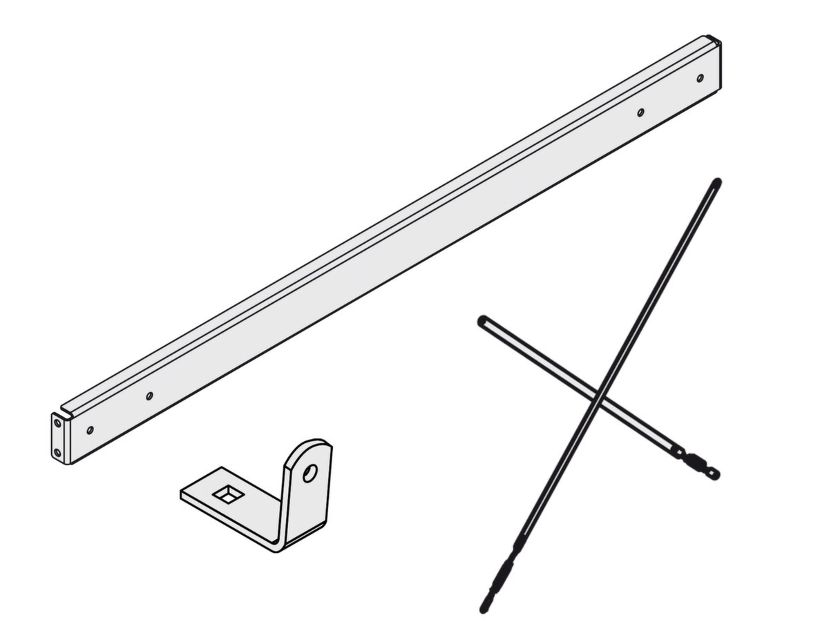 Éléments d'extension de rayonnages pour rayonnage cantilever