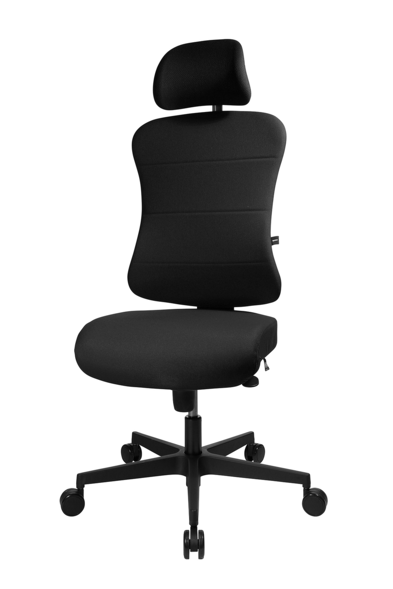 Topstar Siège de bureau pivotant Art Comfort avec appui-tête, noir  ZOOM