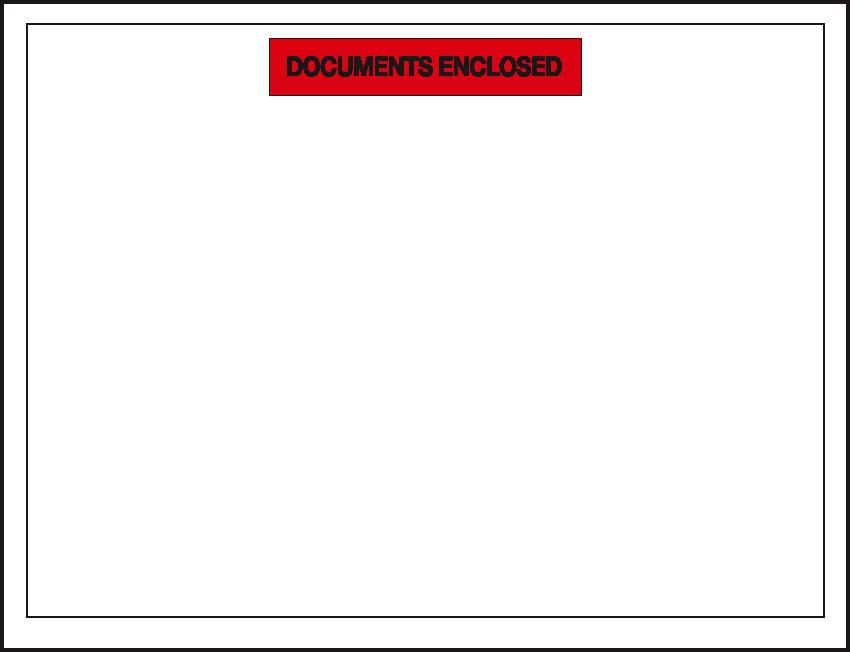 Sac de documents d'accompagnement « Documents enclosed », DIN A4  ZOOM