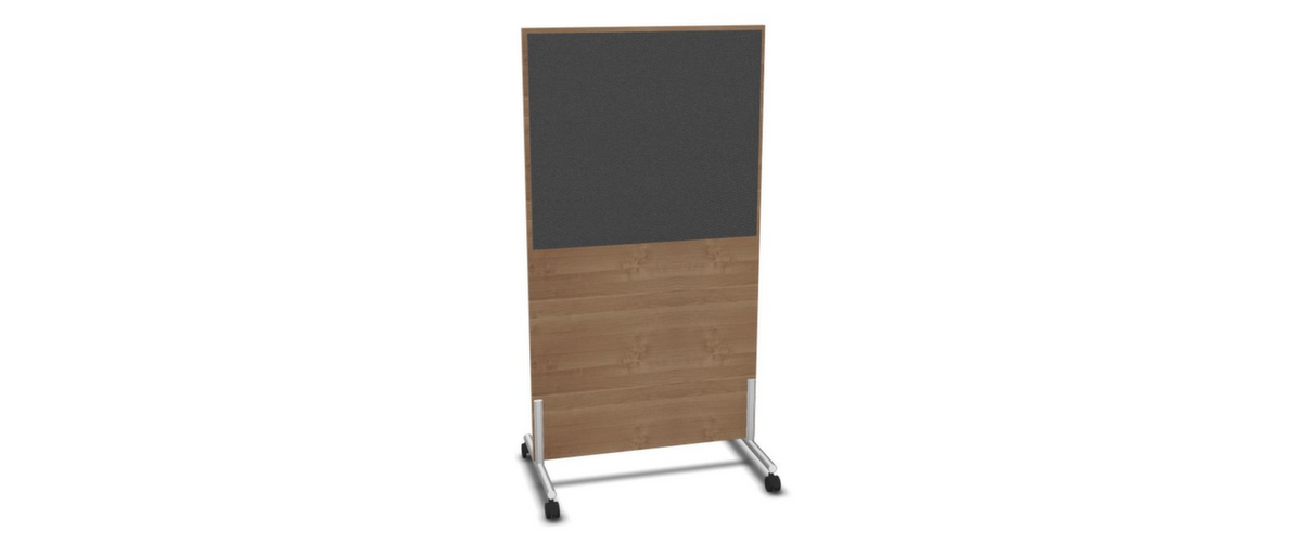 Nowy Styl Paroi de séparation E10 en bois avec revêtement en tissu, hauteur x largeur 1545 x 800 mm  ZOOM