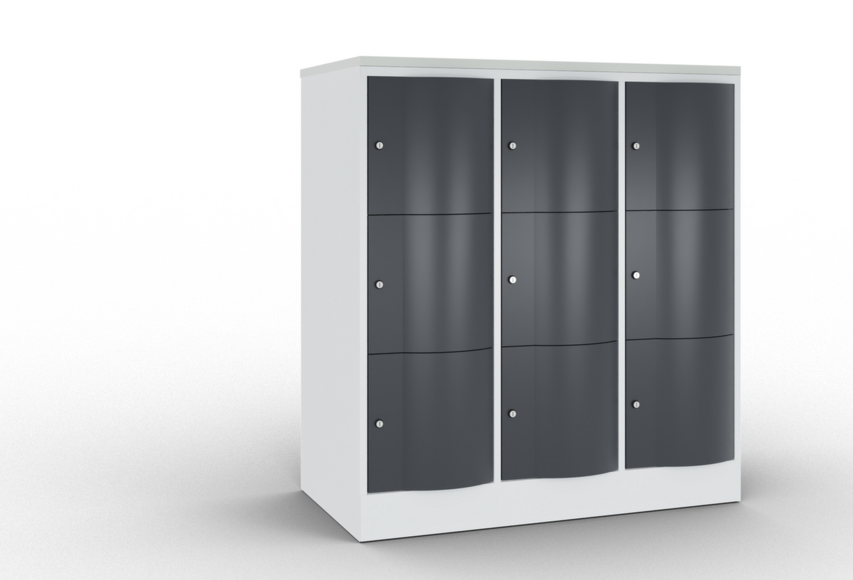 C+P armoire multicases Resisto, 9 compartiments