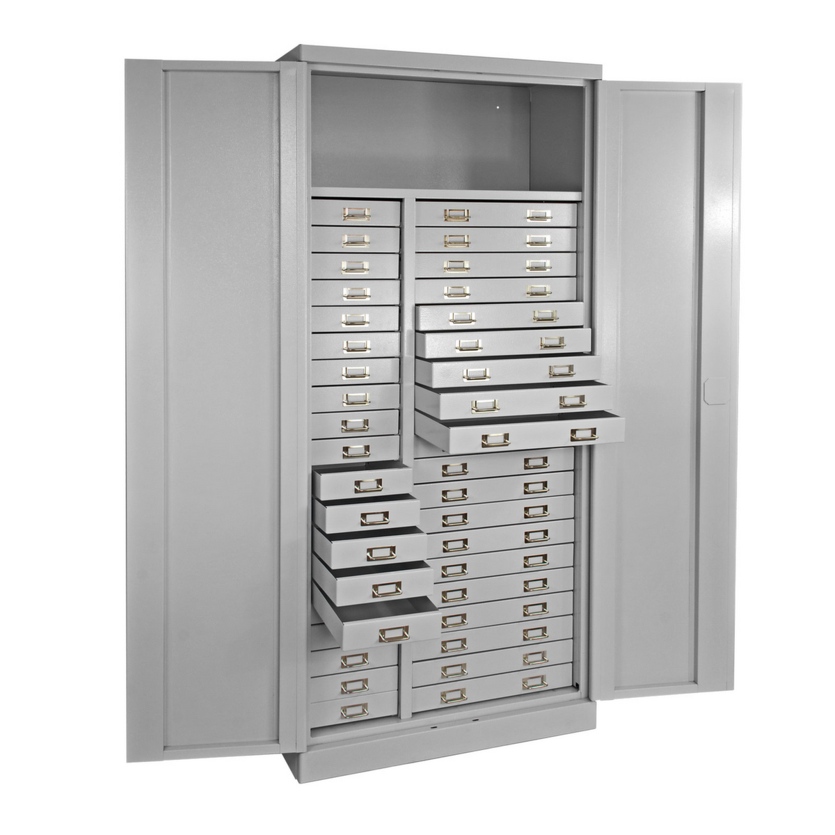 Armoire à tiroirs, 40 tiroir(s), RAL7035 gris clair/RAL7035 gris clair  ZOOM