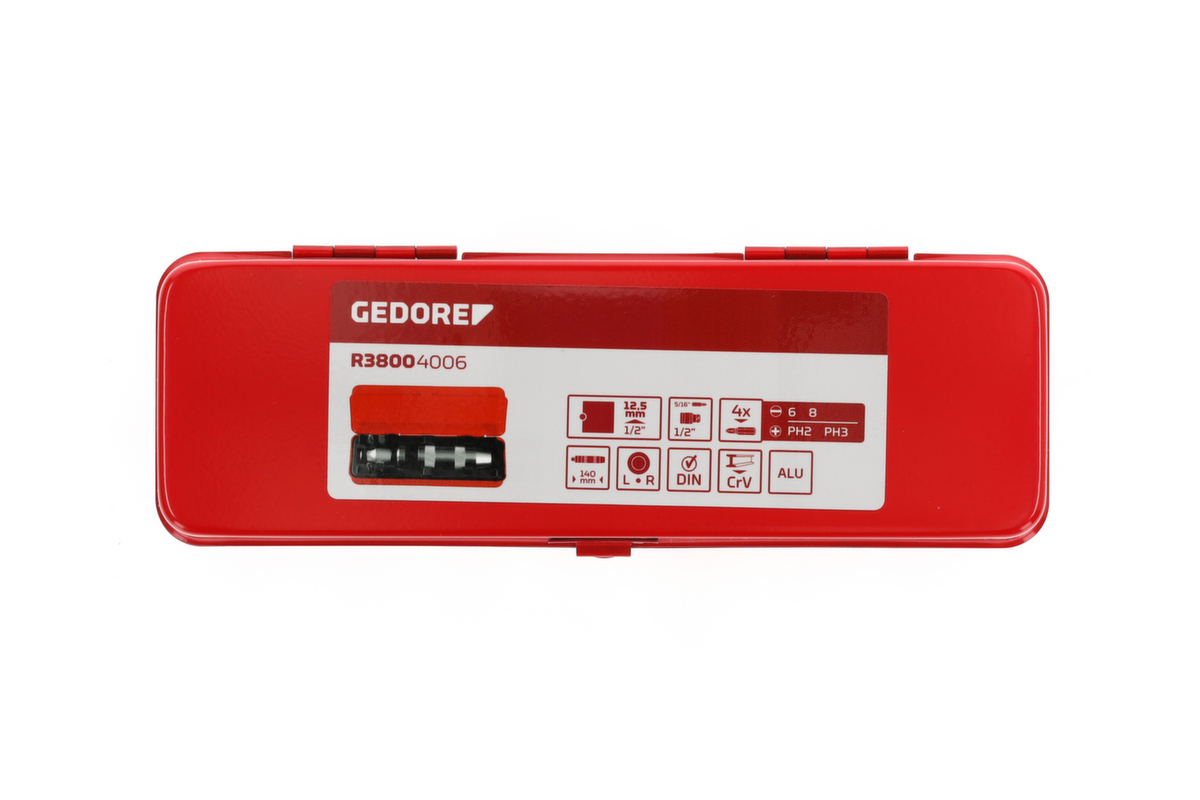 GEDORE R38004006 Jeu de desserrage de vis 1/2 +embouts 6 pièces  ZOOM