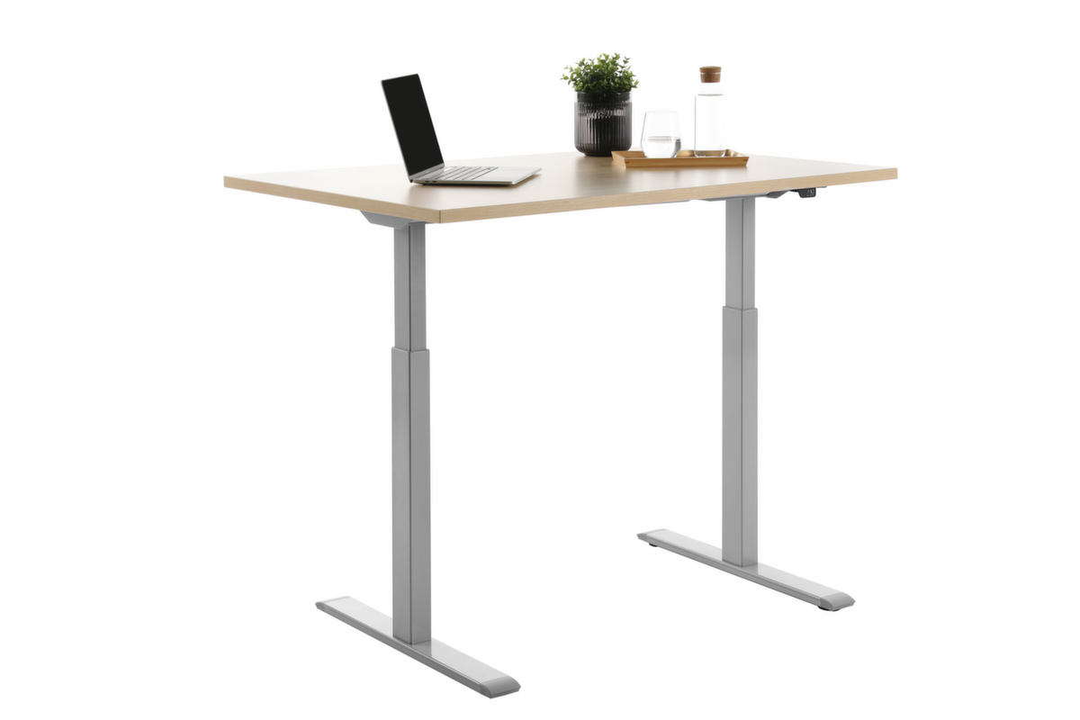 Topstar bureau à hauteur réglable électriquement E-Table Smart avec piètement en T  ZOOM